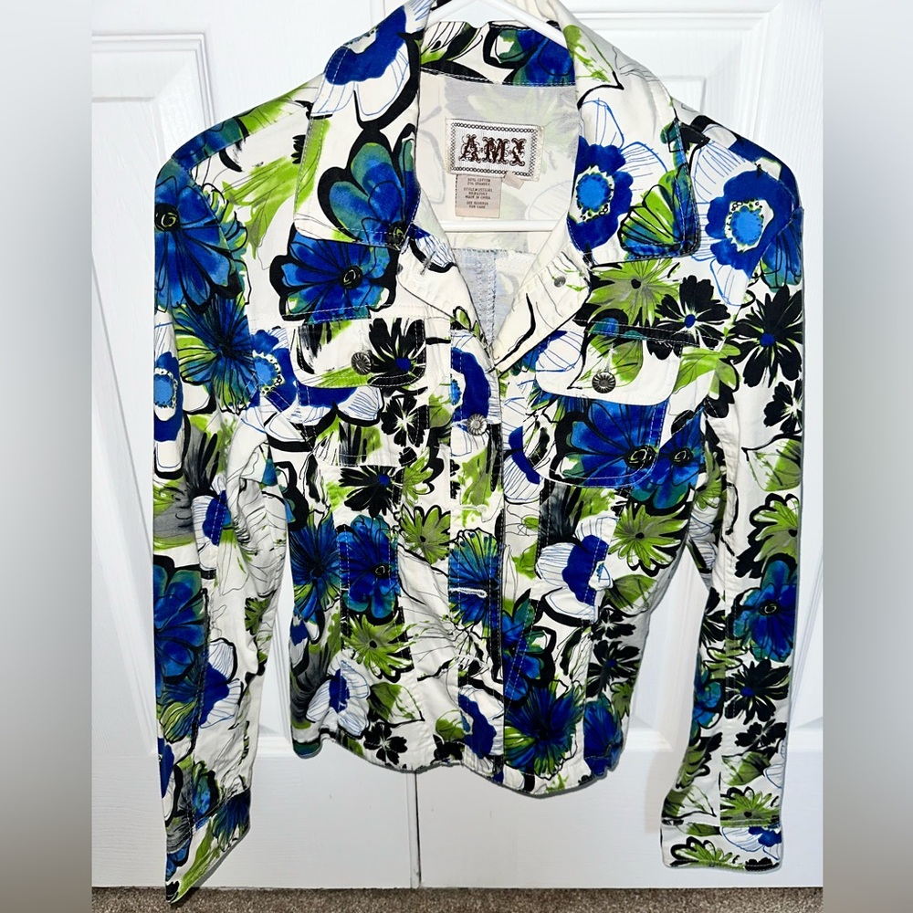 Live a Little Floral Jacket, Size Small